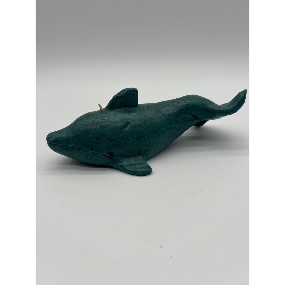 Vintage 90s Dolphin Wax Candle Nautical Whimsy Retro Ocean Marine Decor - Picture 9 of 10